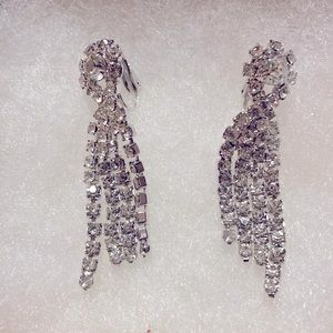 Vintage rhinestone earrings